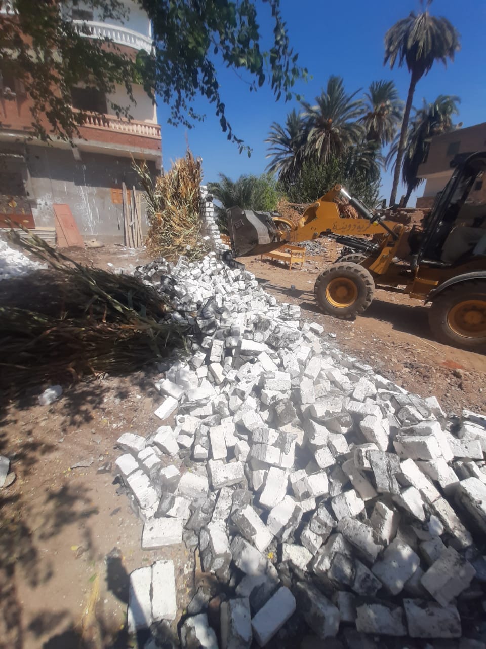 جانب من أعمال الإزالة