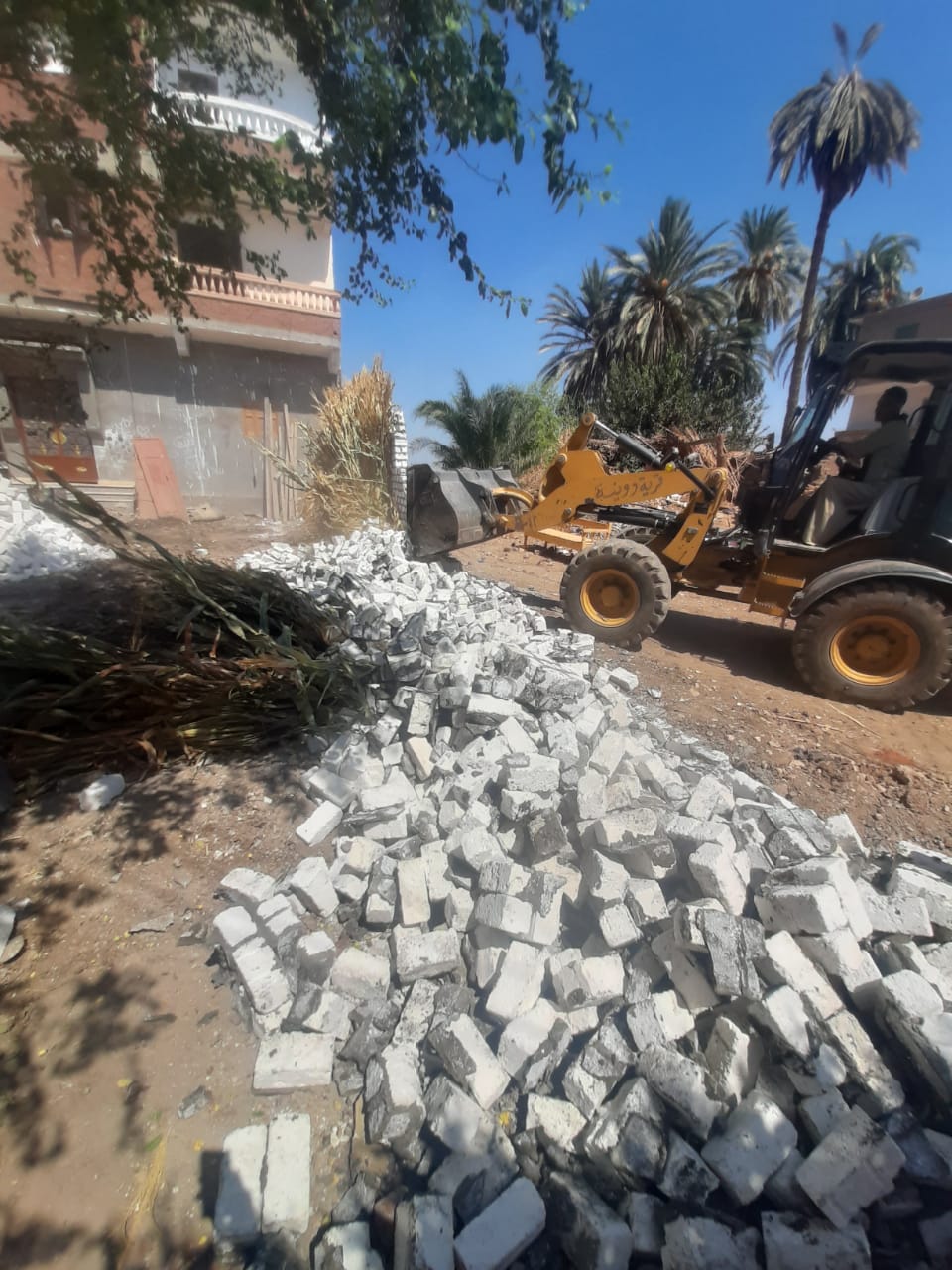 جانب من أعمال الإزالة