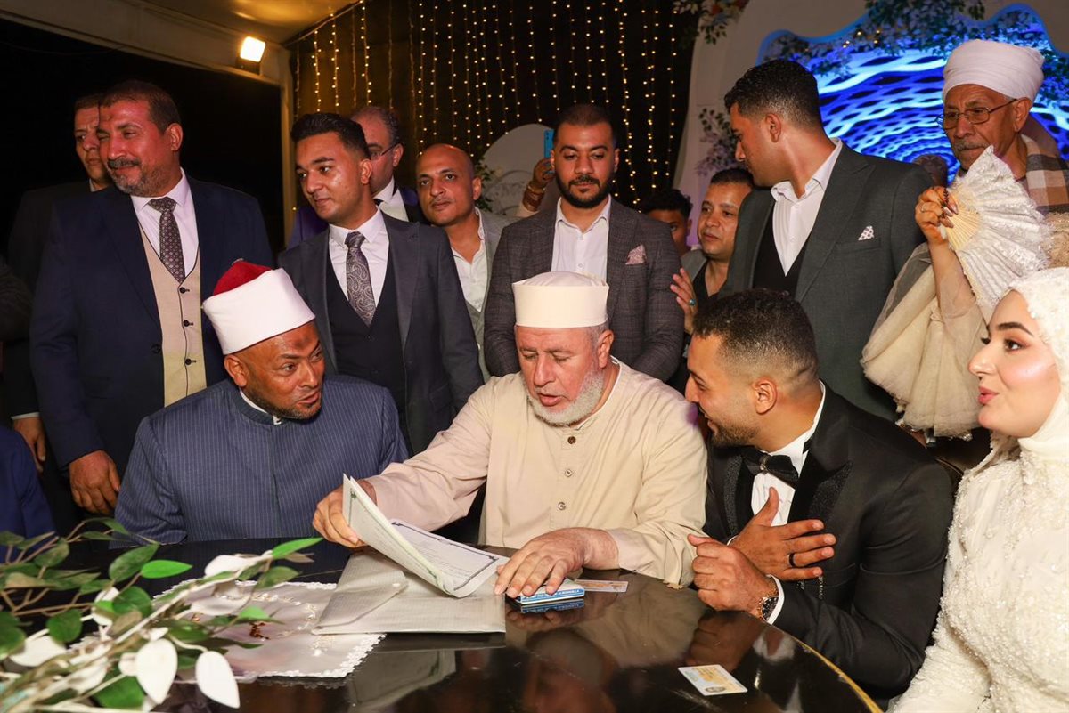 الزميل محسن سليمان يحتفل بزفافه بحضور محافظ القاهرة ومرتضى منصور ود عمرو خالد (32)