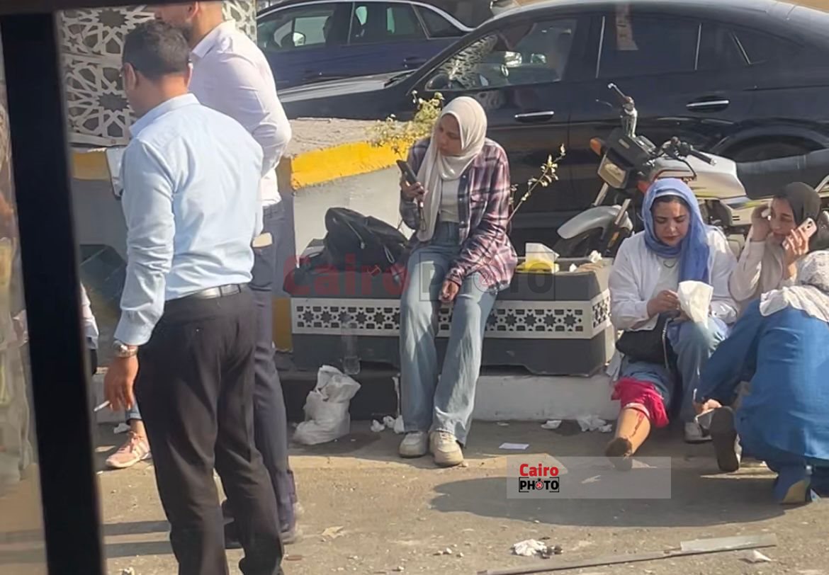 حادث تصادم أتوبيس علي محور المشير (1)