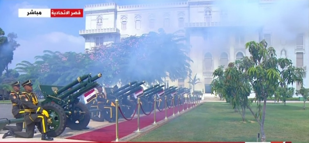 مراسم استقبال ملك وملكة إسبانيا بقصر الإتحادية