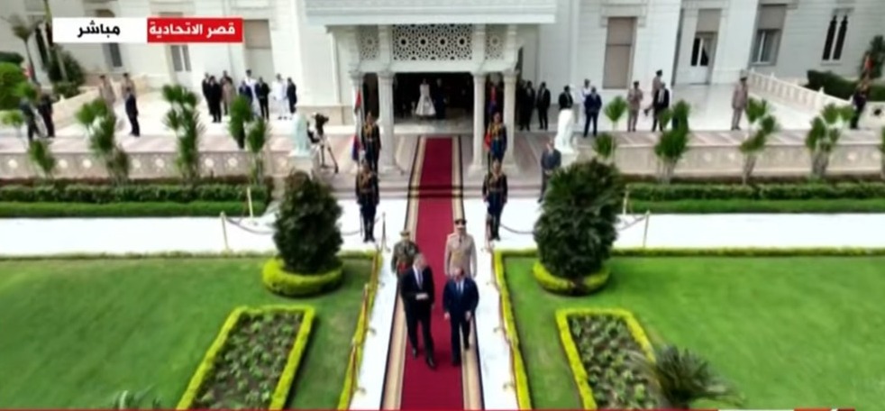 مراسم استقبال ملك وملكة إسبانيا بقصر الإتحادية