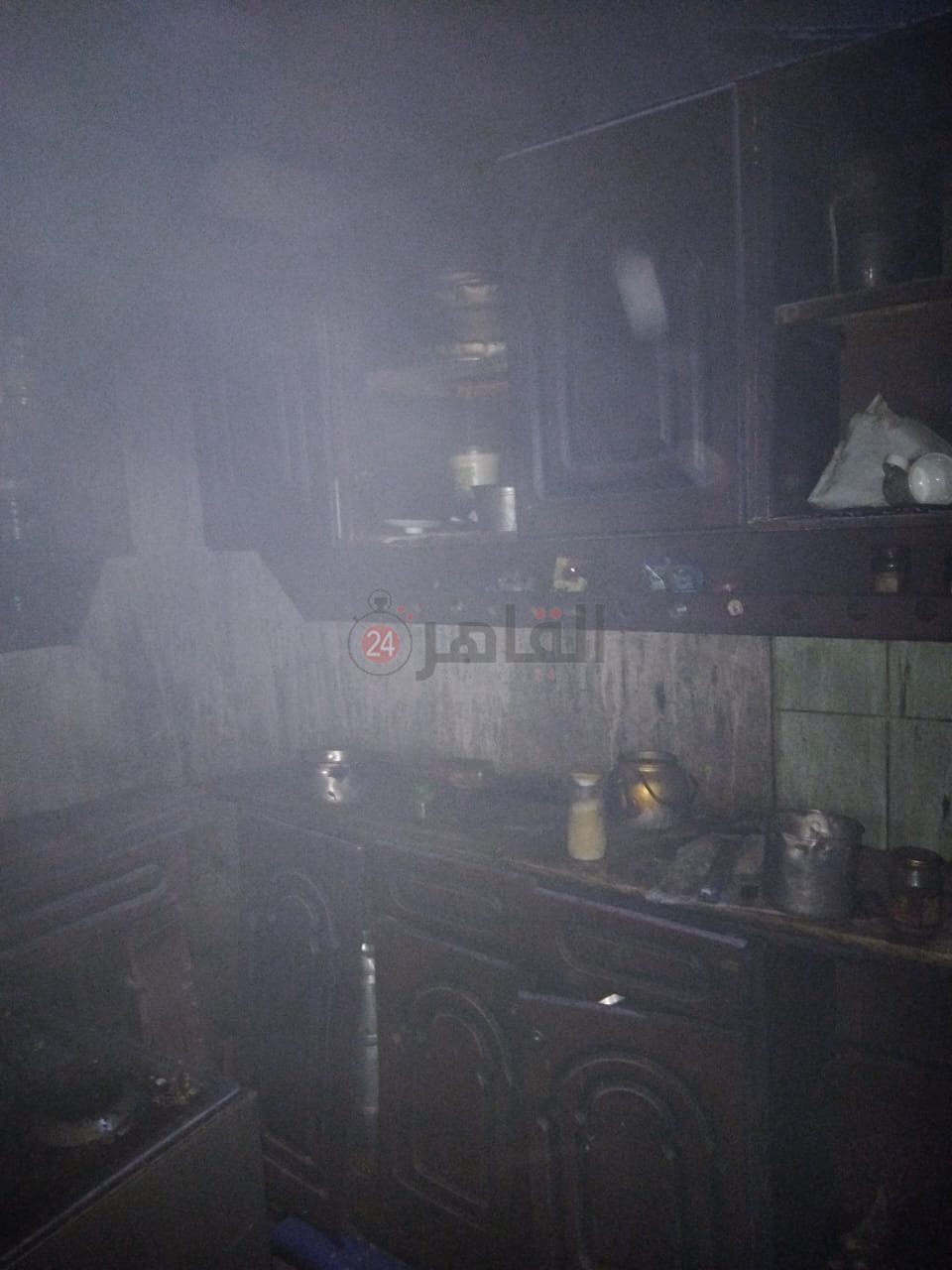 نشوب حريق بمنزل في قوص