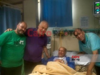 أشرف زكي في زيارة خاصة للفنان عيد أبو الحمد