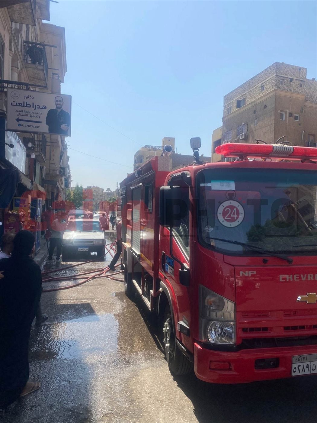 حريق بسطح أحد العقارات السكنية بالأقصر