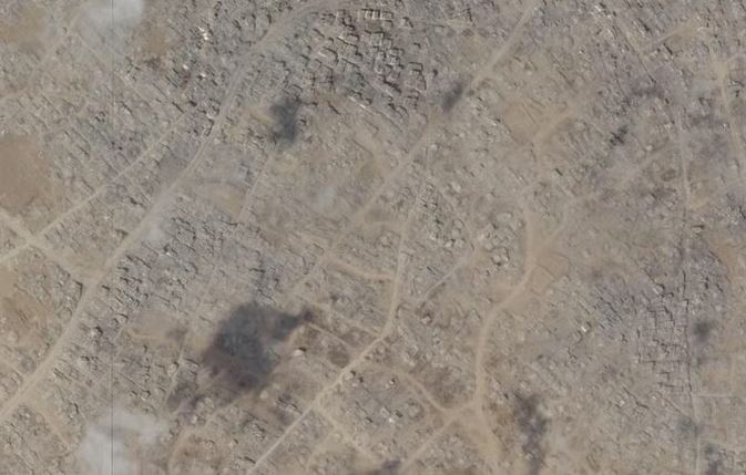سُوّيت بالأرض.. صحف عبرية تنشر صور بالأقمار الصناعية لـ مدينة غزة