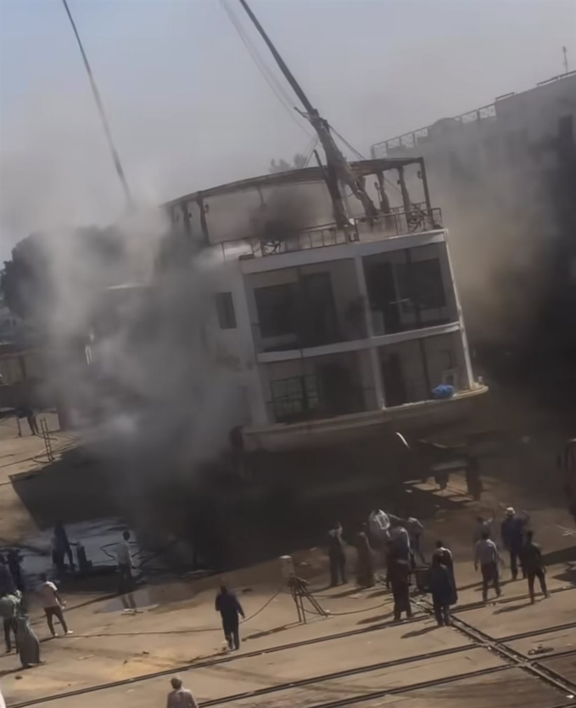 حريق ذهبية نيلية