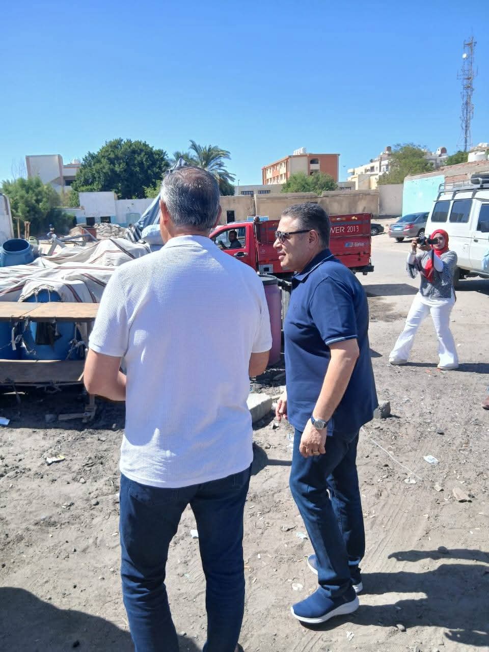 جولة اللواء عمرو حنفى بشوارع الغردقة 