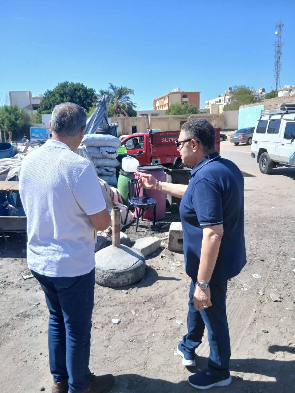 جولة اللواء عمرو حنفى بشوارع الغردقة 