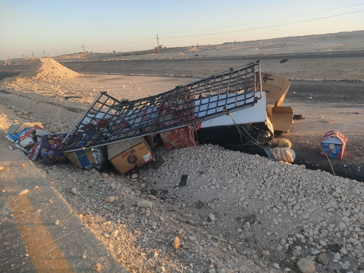 انقلاب سيارة ميكروباص بأسيوط