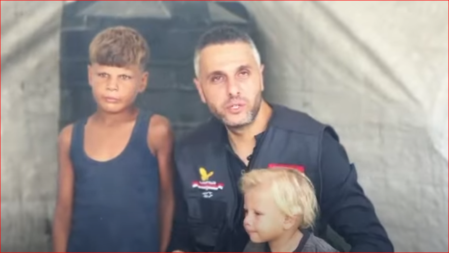 اللجنة المصرية تنقذ الطفل جدوع وشقيقه