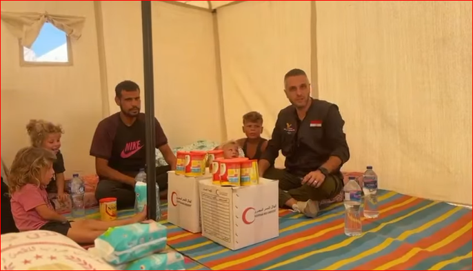 اللجنة المصرية تنقذ الطفل جدوع وشقيقه