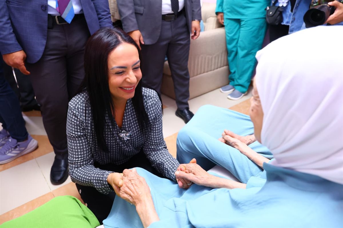 وزيرة التضامن خلال الافتتاح