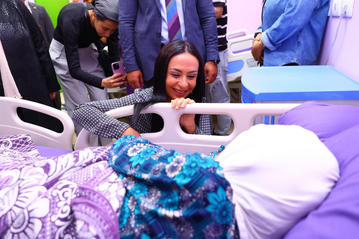 وزيرة التضامن خلال الافتتاح