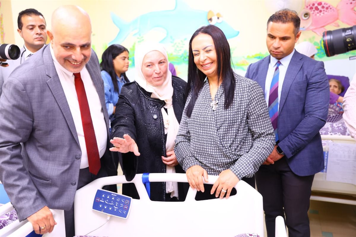وزيرة التضامن خلال الافتتاح