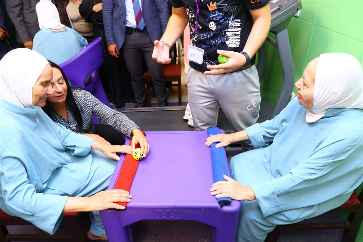 وزيرة التضامن خلال الافتتاح