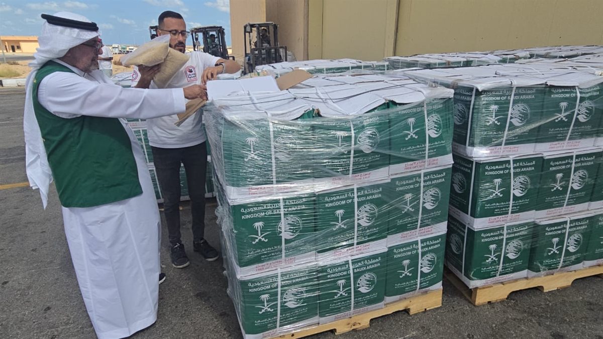 وصول طائرة مساعدات سعودية