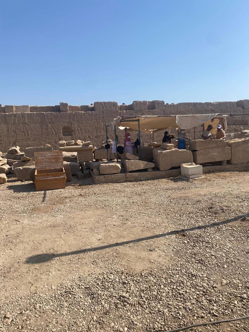 جولة مدير عام آثار الأقصر