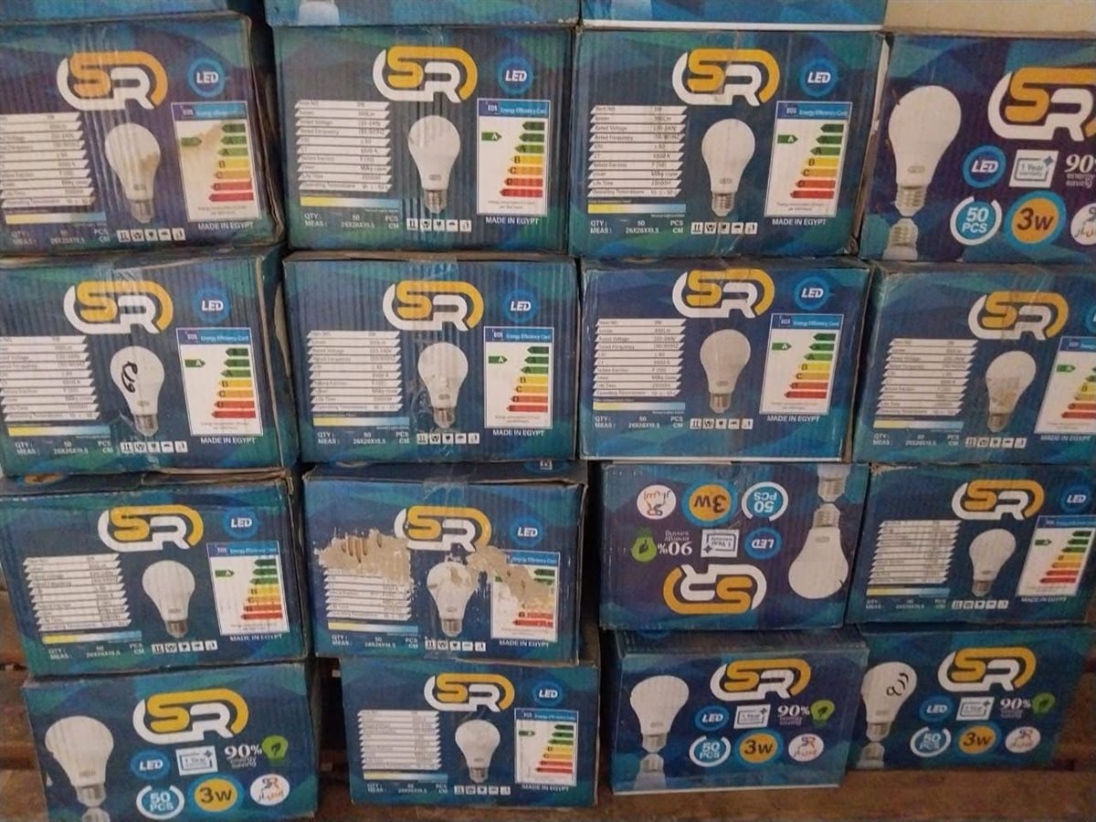 تموين الأقصر يضبط 1000 لمبة ليد مجهولة المصدر