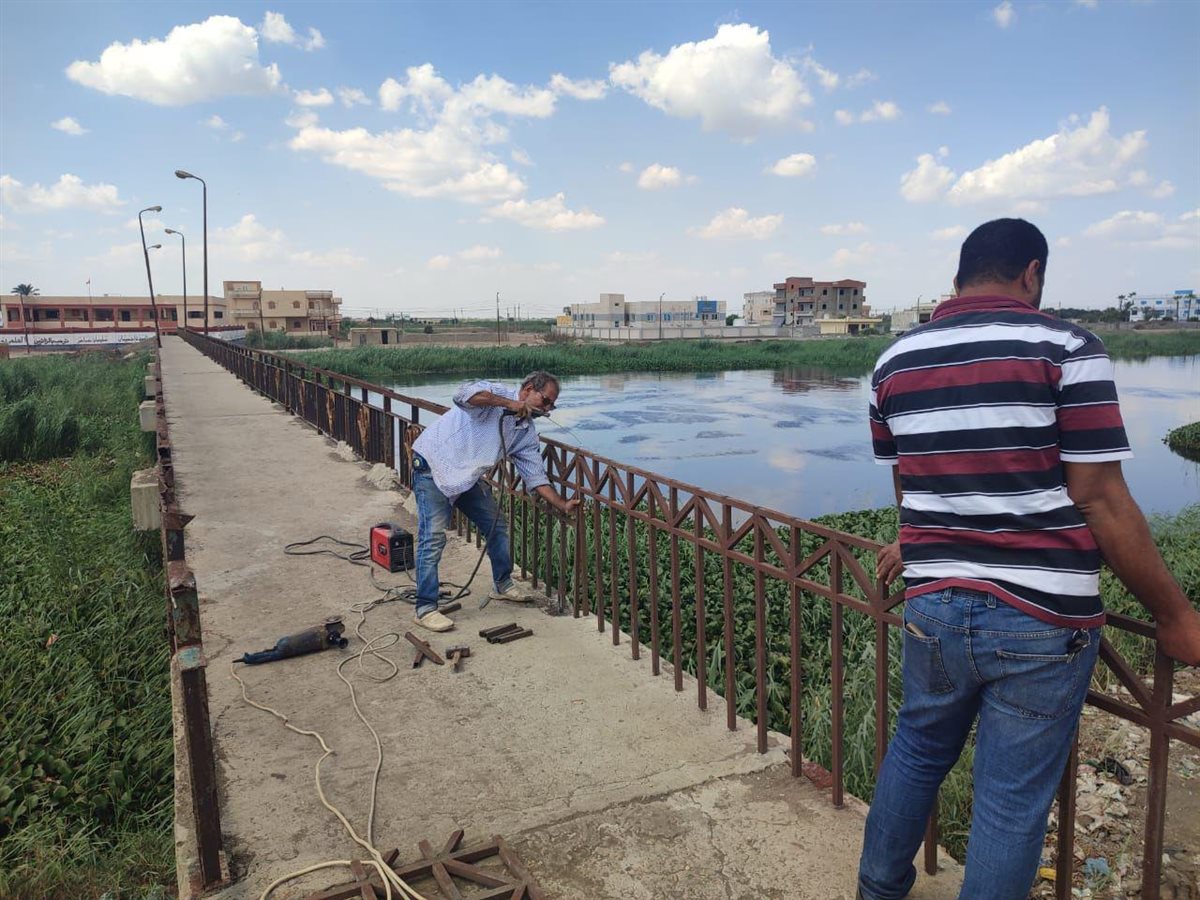 أعمال تأمين الكوبري 