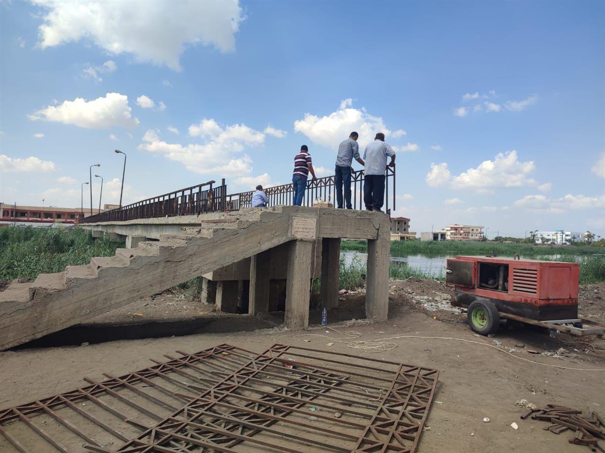 أعمال تأمين الكوبري 