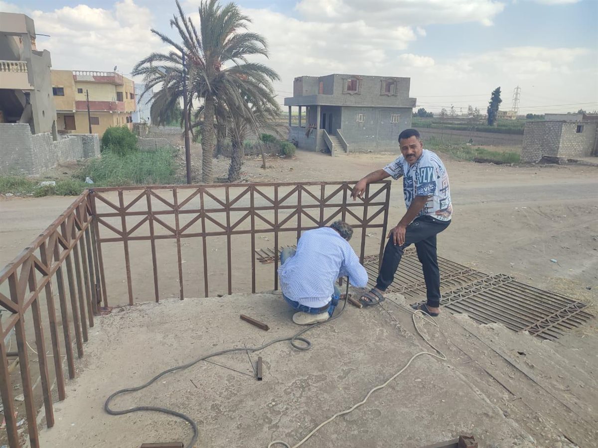 أعمال تأمين الكوبري 