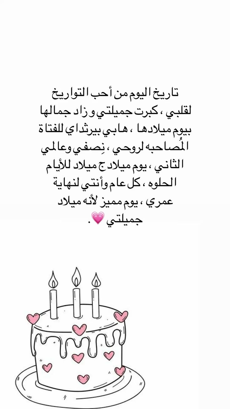 بوست عيد ميلاد صديقتي واتس آب