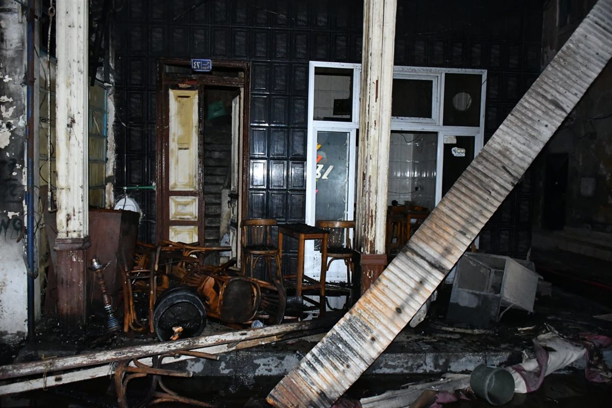 آثار حريق بورسعيد 