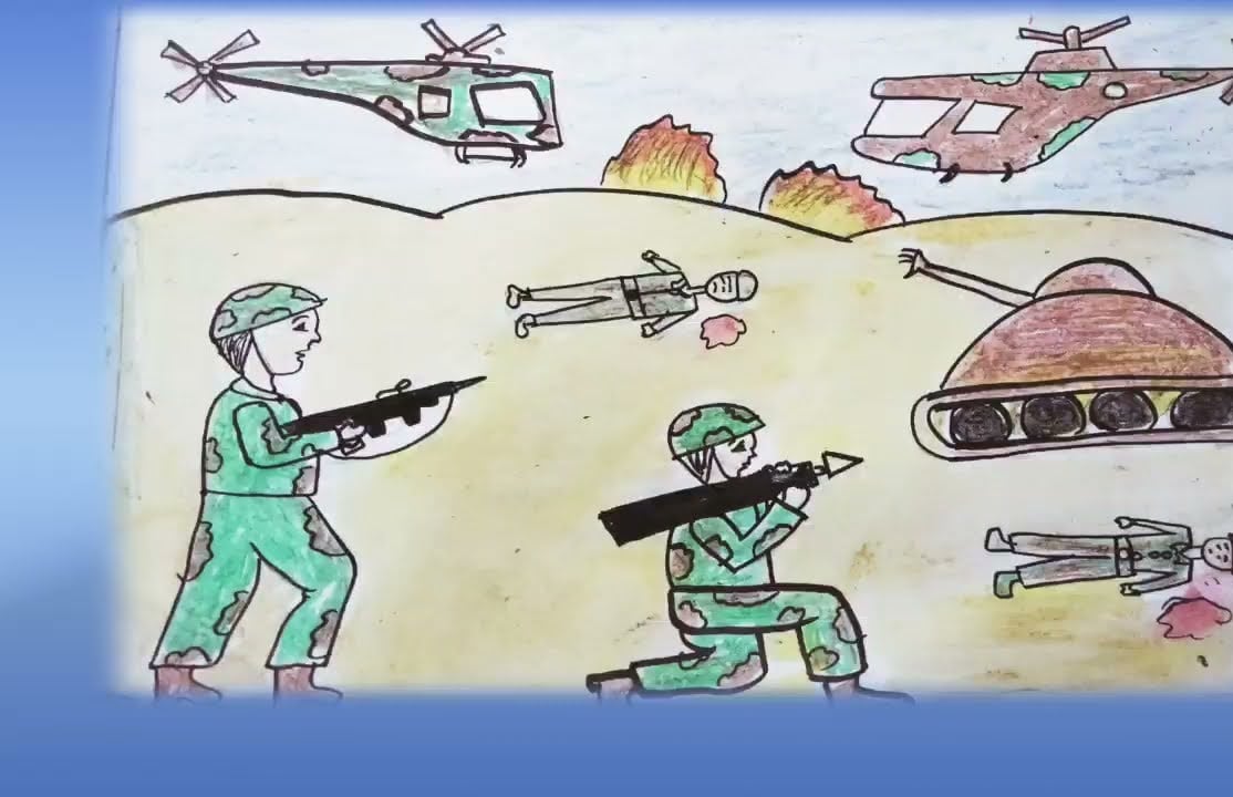 أجمل رسومات عن حرب أكتوبر 1973