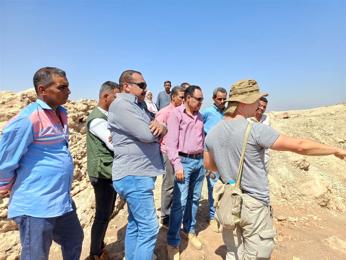 مدير عام آثار الأقصر يتفقد منطقة الجبلين الأثرية