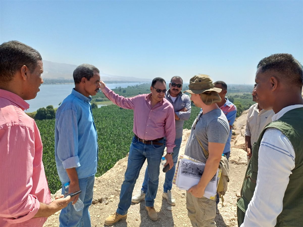 مدير عام آثار الأقصر يتفقد منطقة الجبلين الأثرية