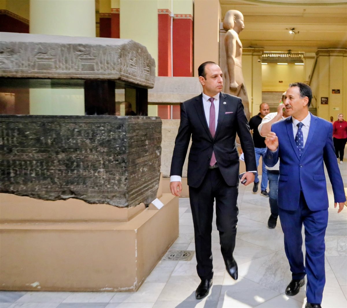 النيابة الإدارية تعاين معمل الترميم بالمتحف المصري بالتحرير