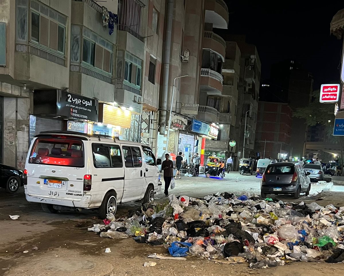 معاناة أهلي الهرم وفيصل من القمامة