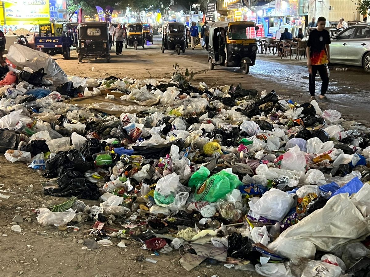 معاناة أهلي الهرم وفيصل من القمامة