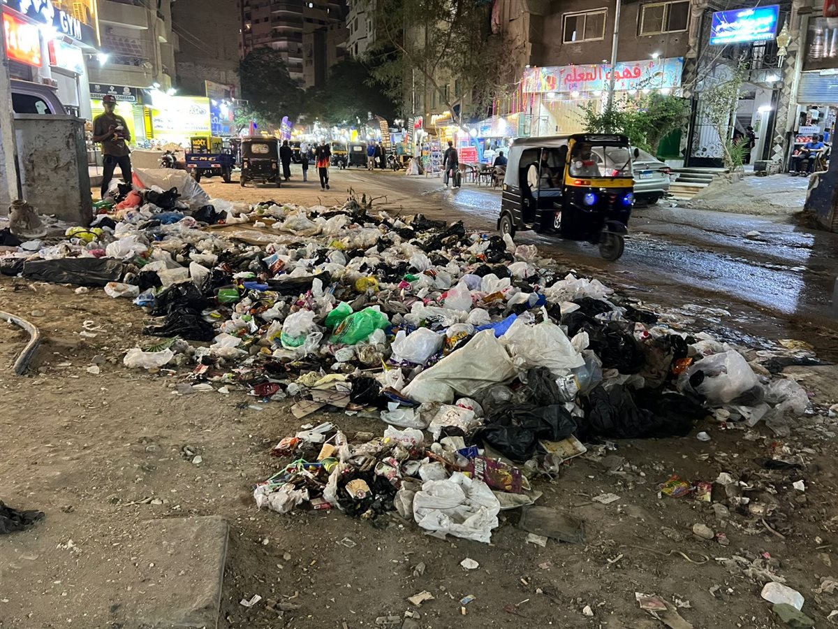 معاناة أهلي الهرم وفيصل من القمامة