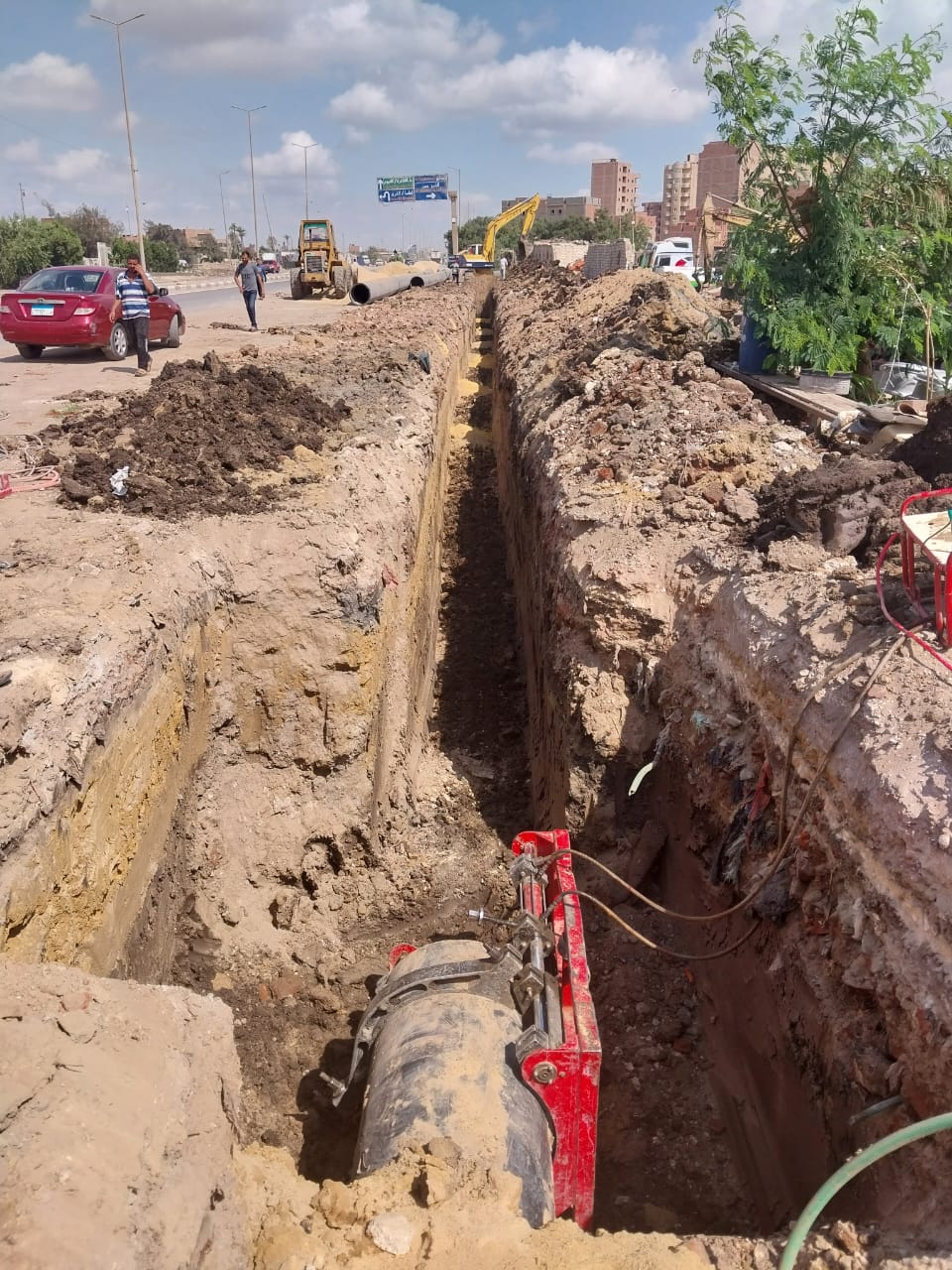 مشروع إحلال وتجديد خط طرد صرف صحي السلخانة