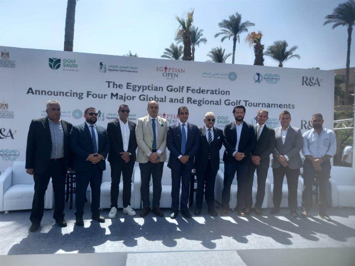 لقطات من المؤتمر الصحفي للاتحاد المصري للجولف 