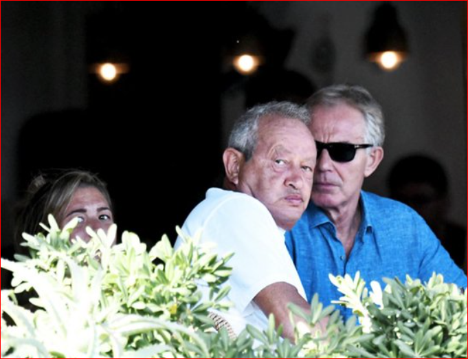 توني بلير ونجيب ساويرس