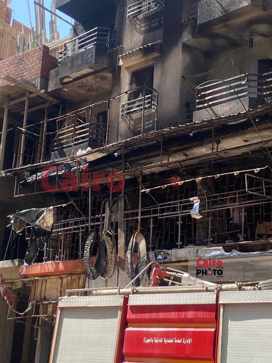 حريق شقة فيصل