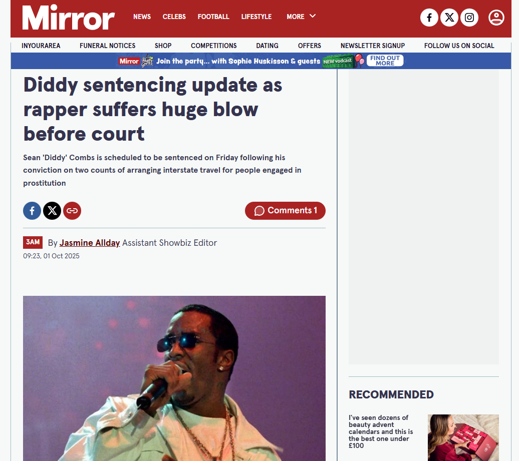 صحيفة The Mirror