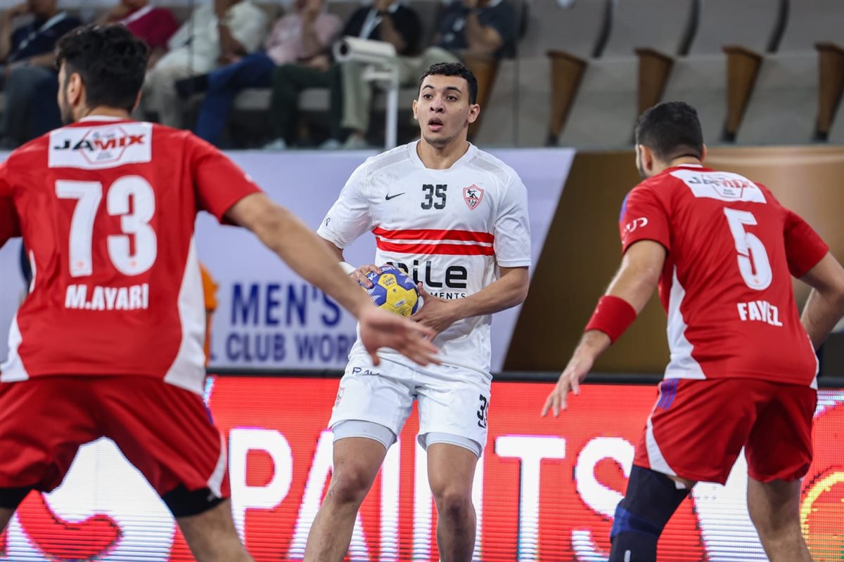 مباراة يد الزمالك والشارقة الإماراتي (1)