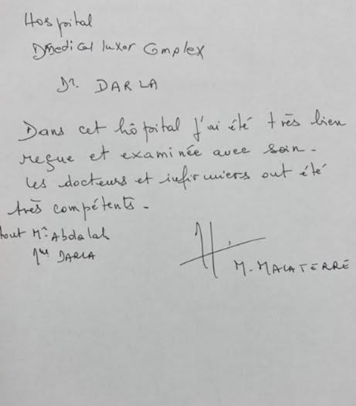 سائح فرنسي يشيد بالخدمات الصحية بالأقصر