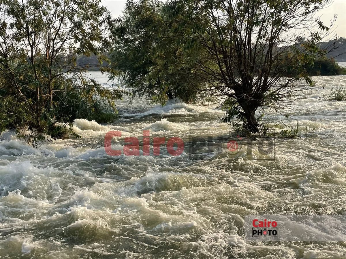 جانب من ارتفاع منسوب المياه 