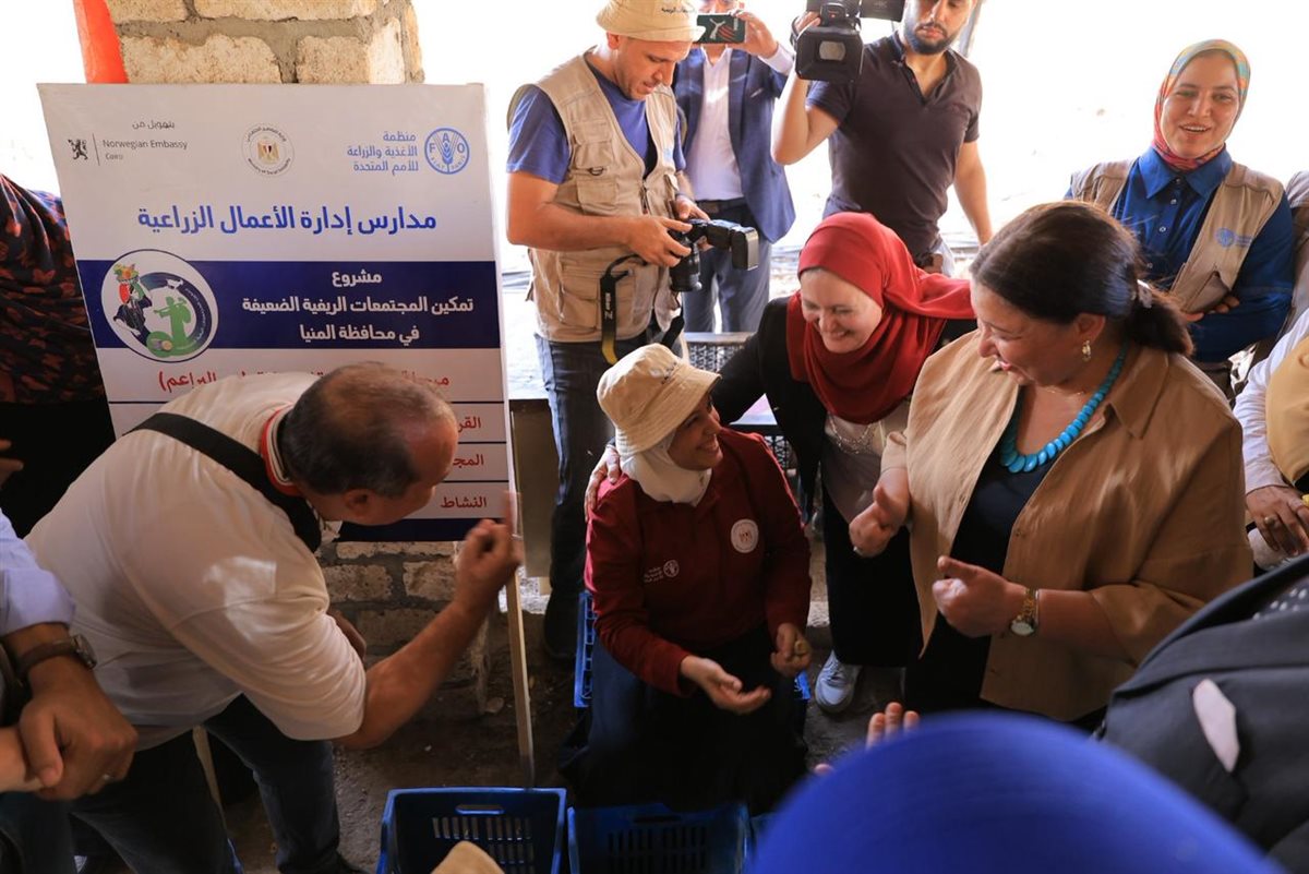 نائب وزيرة التضامن خلال الجولة