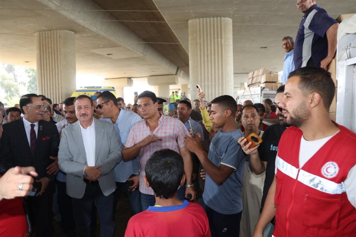 قوافل طبية وغذائية ودعم عاجل للأسر المتضررة من فيضان النيل بدلهمو