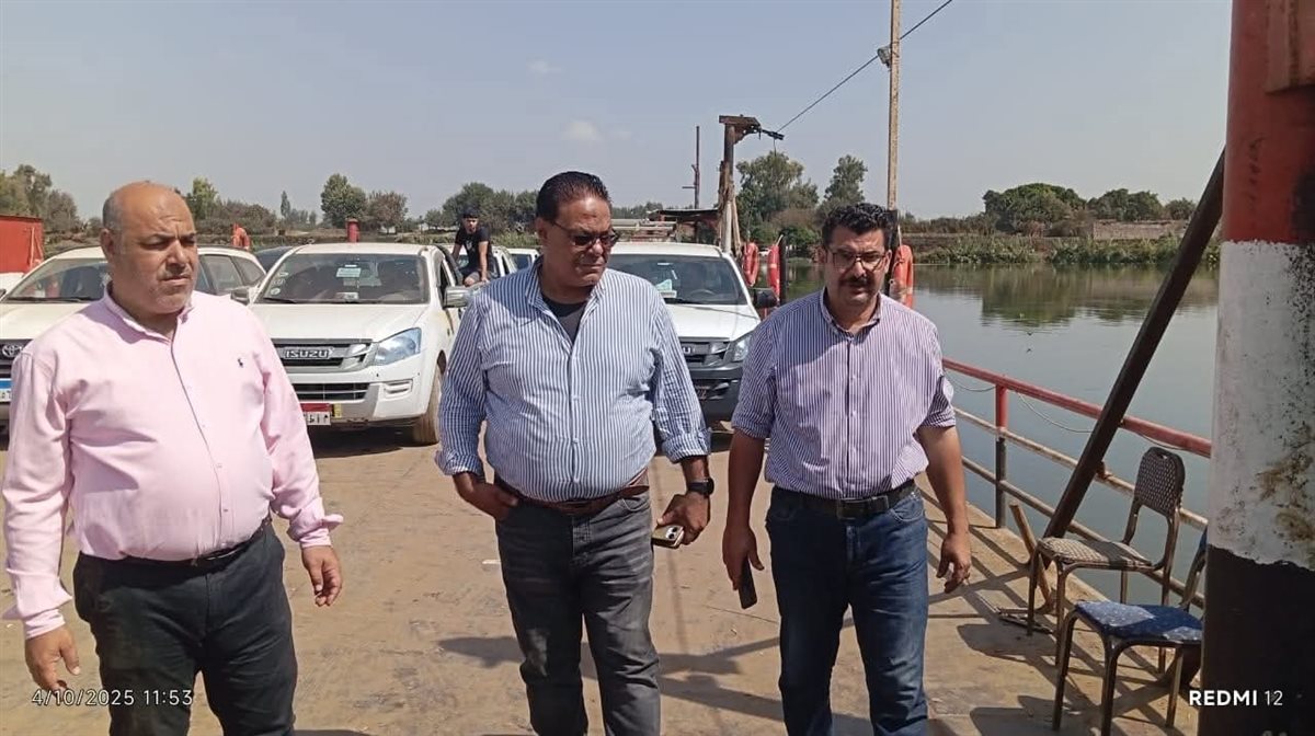 بعد ارتفاع المنسوب.. متابعة فرع رشيد بطنوب والتأكد من سلامة المعديات