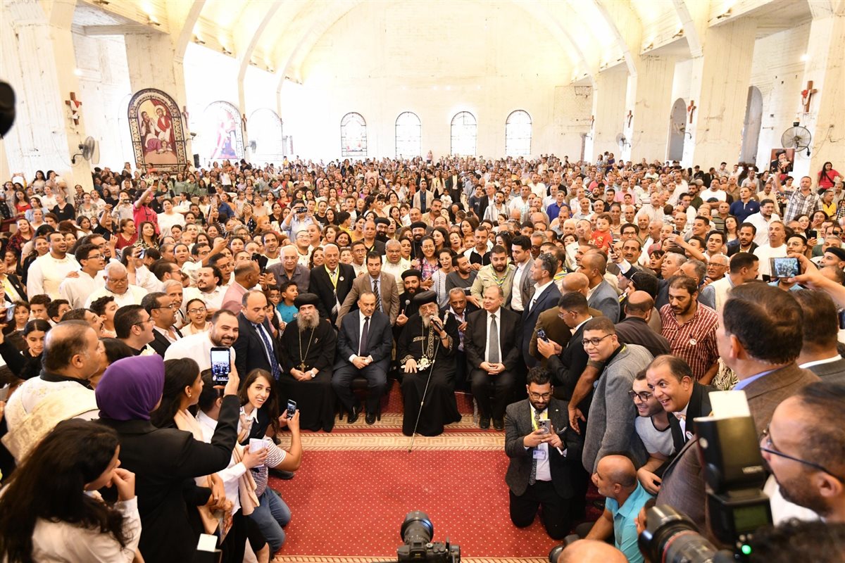 البابا تواضروس يزور كنيستين وافتتاح مدرسة جديدة