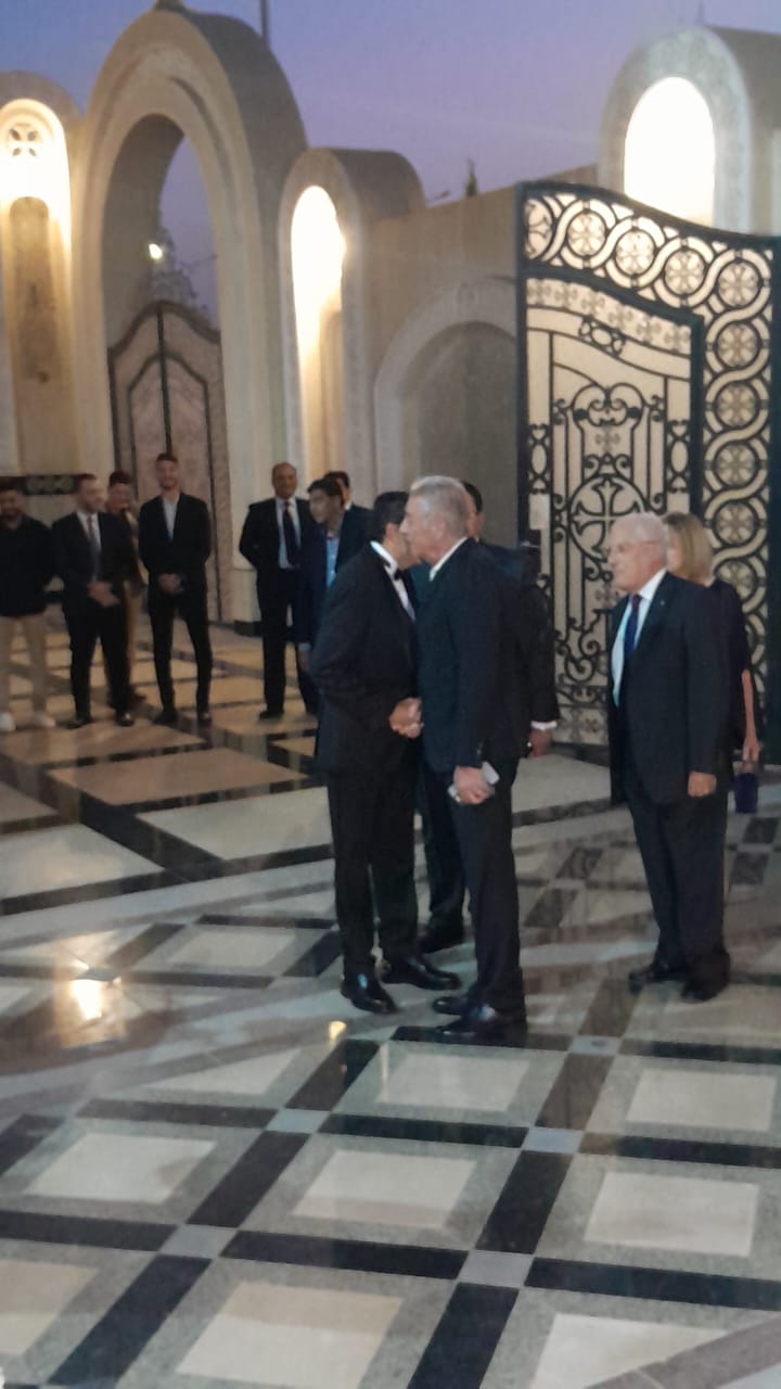 محمود حميدة في حفل زفاف نجل هاني رمزي