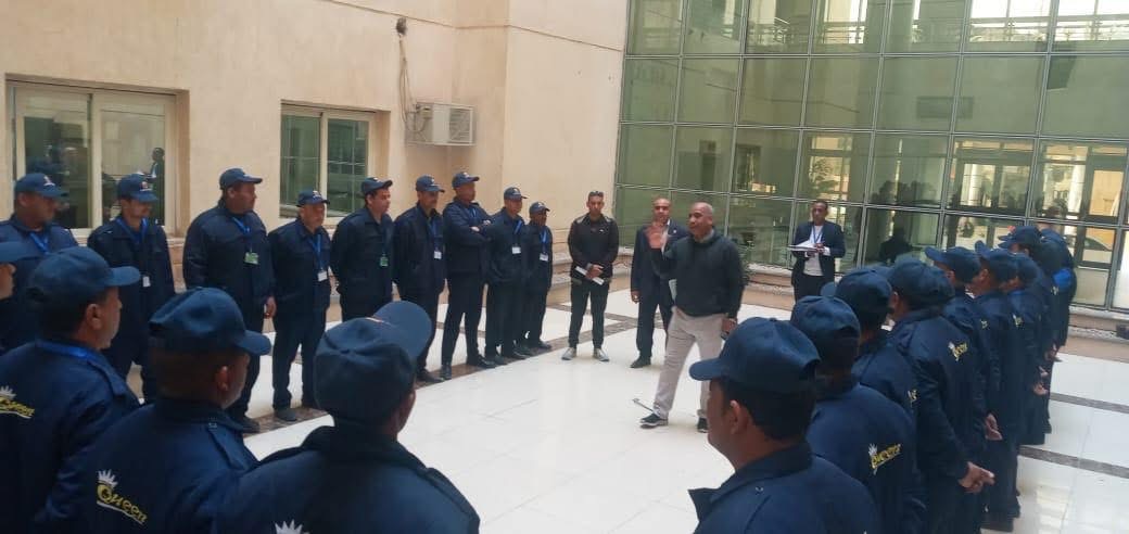 تدريبات أمنية وإنضباط داخل مستشفيات هيئة الرعاية بالأقصر