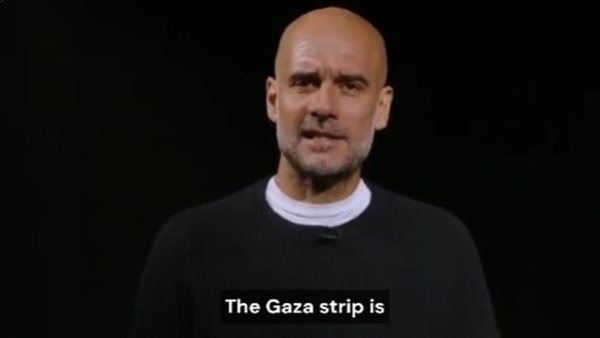 جوارديولا يناشد بالاحتجاج دفاعًا عن غزة